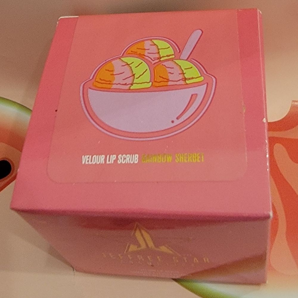 NEW NEVER OPENED Jeffree Star Rainbow Sherbet Lip Scrub RARE DISCONTINUED